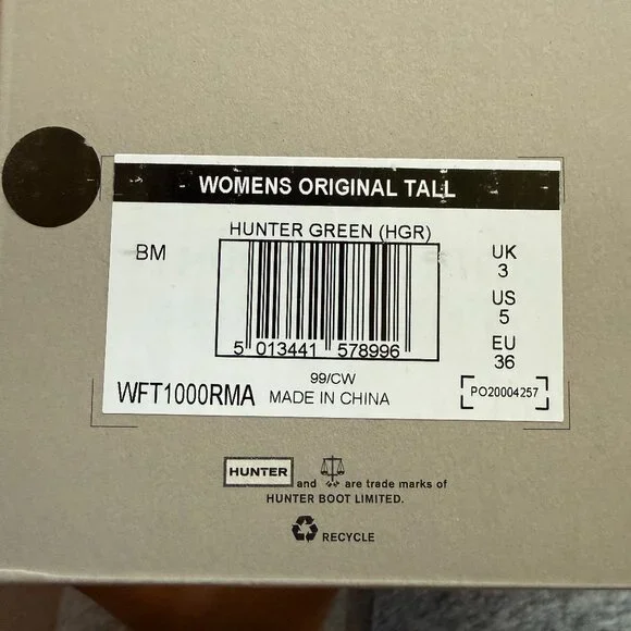 Hunter Women's Original Tall Rain Boots - Picture 3 of 8